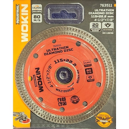 Wokin 4.5 Inch Ultrathin Diamond Disc 763511